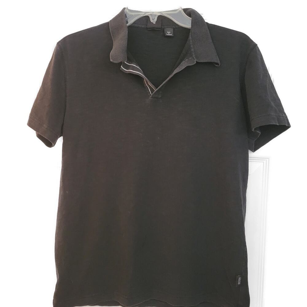 Boss Polo Shirt Black Woman's size medium regular fit